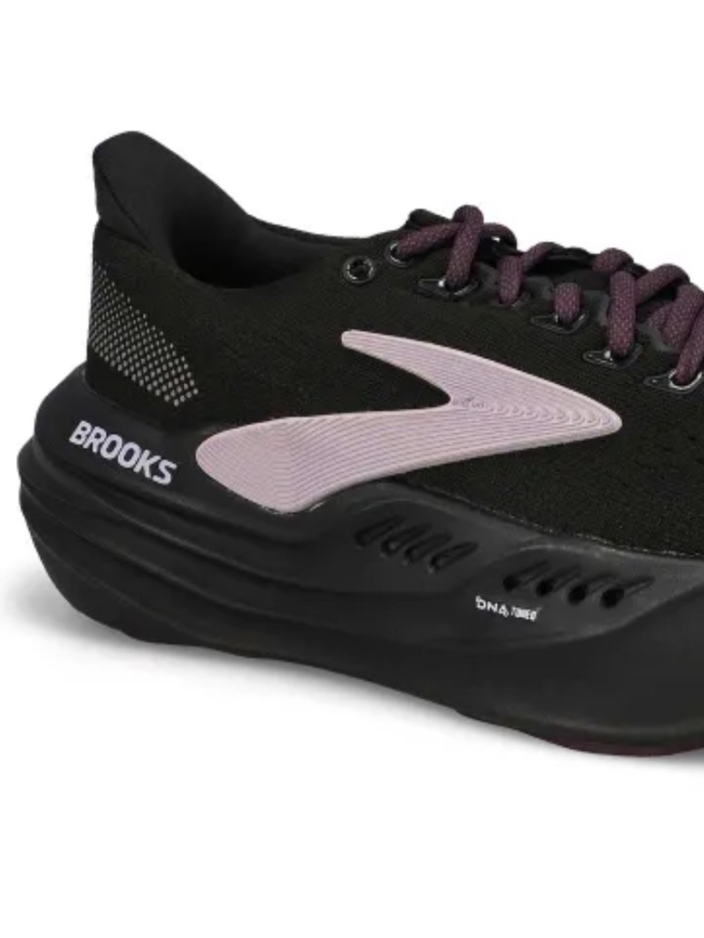 Brooks glycerin max Women’s Black purple running Plum Laces shoes size 10 - Picture 2 of 13
